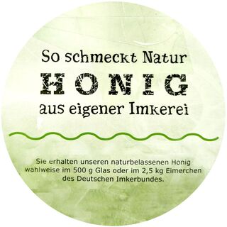 Grafik: Honig aus eigener Imkerei